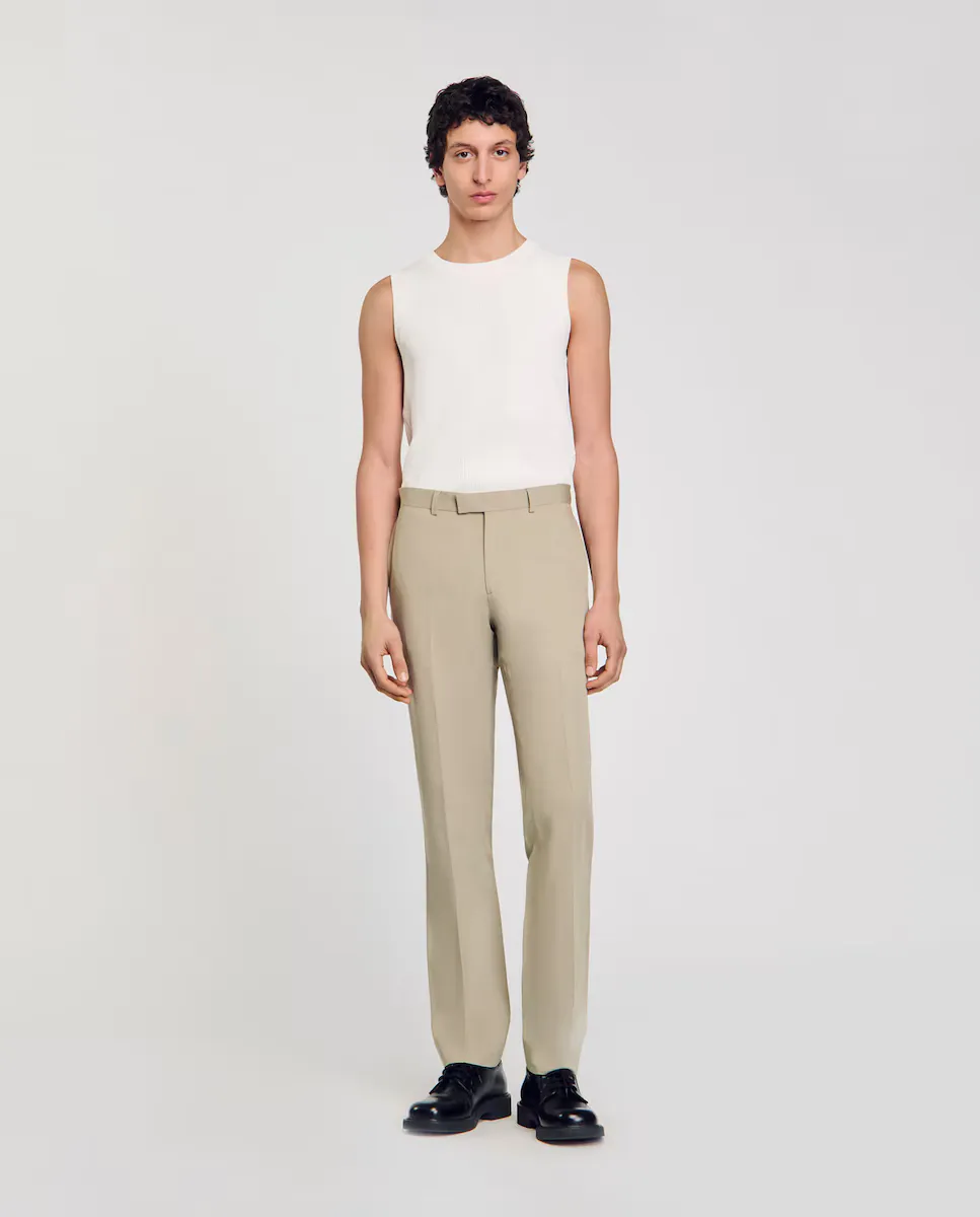 Мужские костюмные брюки Sandro, цвет Kaki
Мужские костюмные брюки Sandro, цвет Kaki