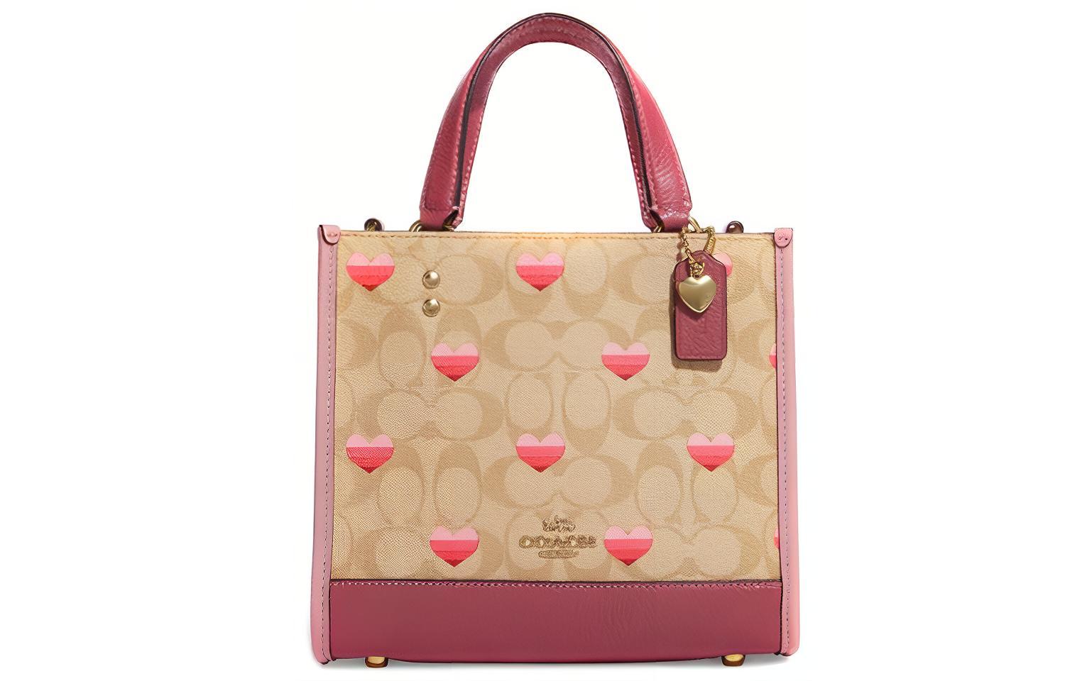 COACH Демпси Канвас, кожаная сумка-тоут, шоппер, кросс-боди с принтом для женщин в коричневом и розовом цвете
COACH Демпси Канвас, кожаная сумка-тоут, шоппер, кросс-боди с принтом для женщин в коричневом и розовом цвете