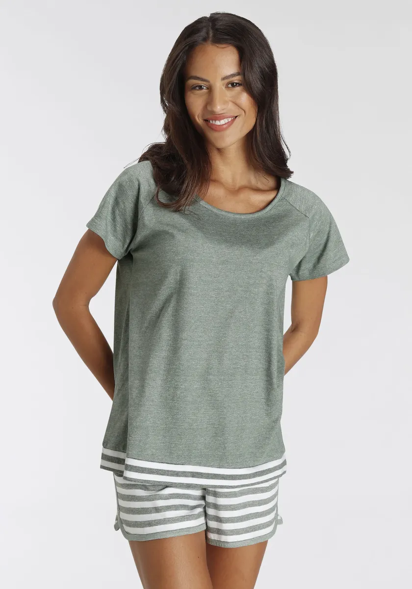 Vivance Dreams Пижама (2 шт.), с полосками, хаки
Vivance Dreams Пижама (2 шт.), с полосками, хаки
