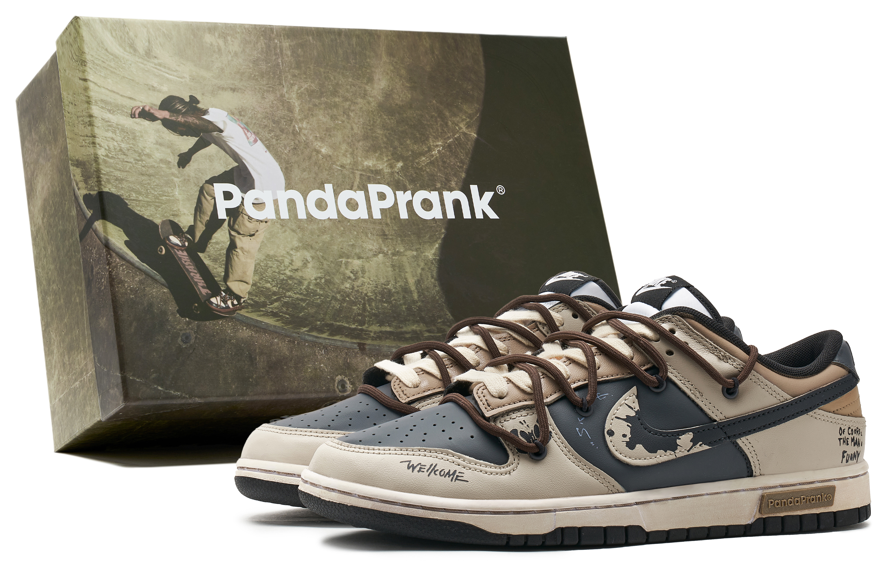 Nike Dunk Panda Prank, Glide Path, Reverse, кроссовки для скейтбординга мужские черно-белые
Nike Dunk Panda Prank, Glide Path, Reverse, кроссовки для скейтбординга мужские черно-белые