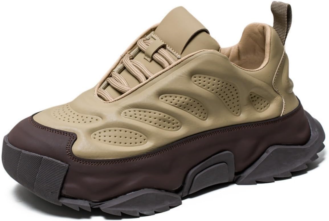 Футуристические мужские кроссовки Y2K из искусственной кожи с массивной подошвой, повышающие рост на 5 см, с ярким сочетанием цветов, уличная мода, удобные для ходьбы и повседневного ношения, с увеличенной подошвой Ctkvbmeoi, коричневый
Футуристические мужские кроссовки Y2K из искусственной кожи с массивной подошвой, повышающие рост на 5 см, с ярким сочетанием цветов, уличная мода, удобные для ходьбы и повседневного ношения, с увеличенной подошвой Ctkvbmeoi, коричневый