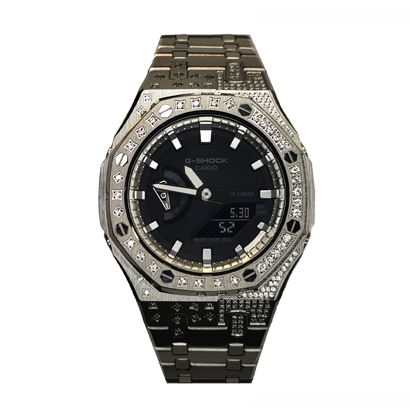 Часы Casio G-Shock Analog-Digital 2100 Series, арт. GA-2100-1A1, серебро/стразы
Часы Casio G-Shock Analog-Digital 2100 Series, арт. GA-2100-1A1, серебро/стразы