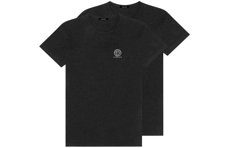 Комплект из двух футболок Versace с логотипом, Черный и черный
Комплект из двух футболок Versace с логотипом, Черный и черный