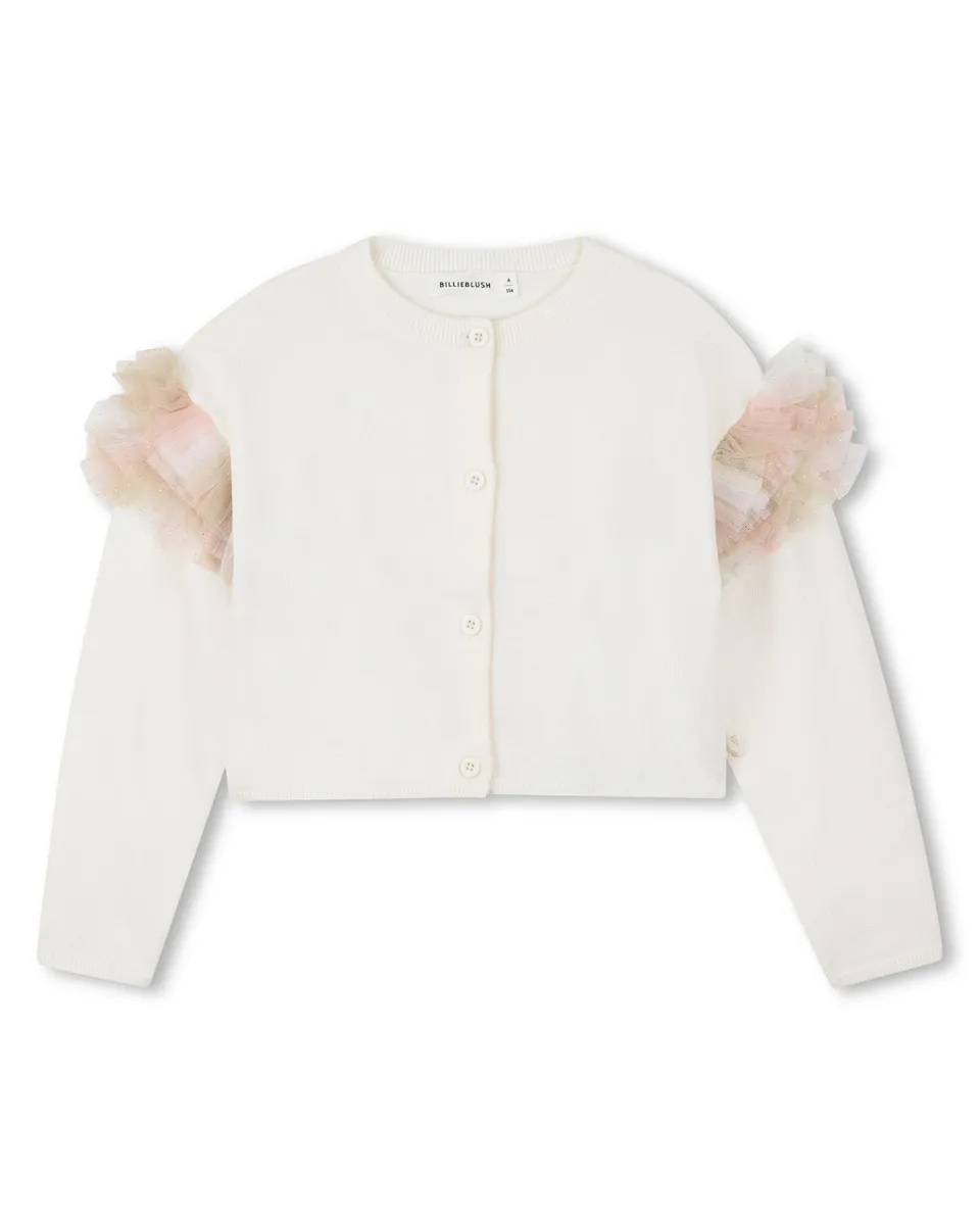 Детский свитер с тюлевыми деталями Billieblush, пастельно-розовый
Детский свитер с тюлевыми деталями Billieblush, пастельно-розовый