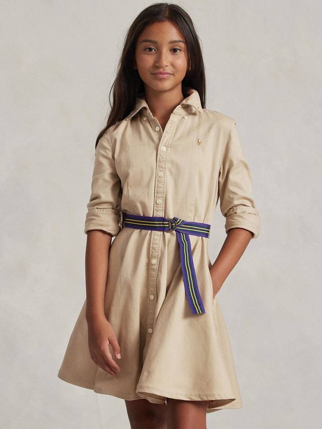 Детское хлопковое платье-рубашка Polo Kids Ralph Lauren, Khaki
Детское хлопковое платье-рубашка Polo Kids Ralph Lauren, Khaki