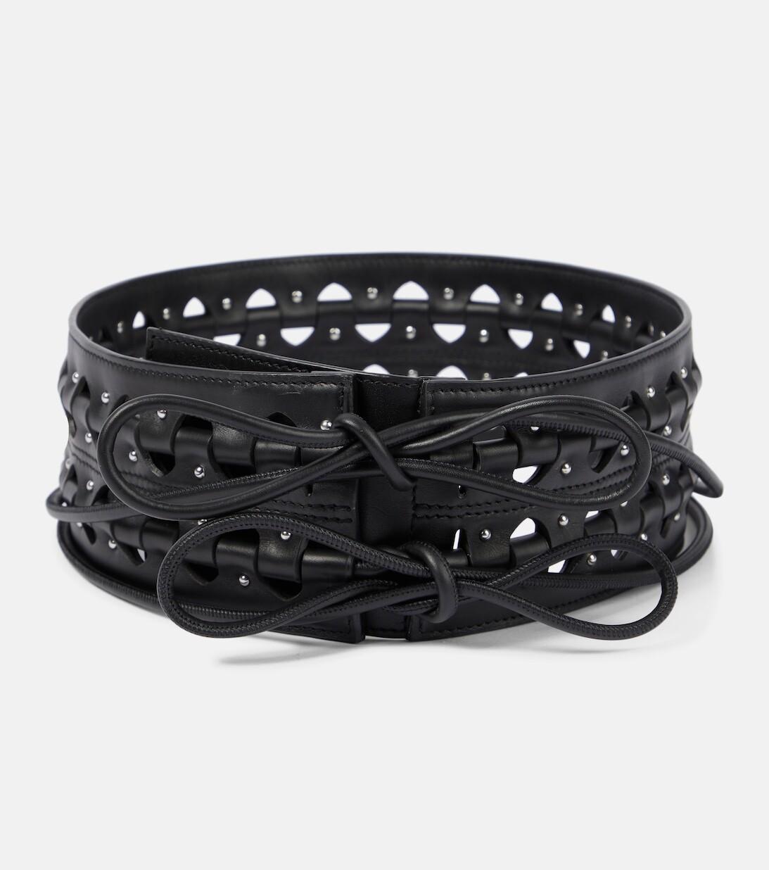 Корсетный кожаный ремень Alaïa, черный
Корсетный кожаный ремень Alaïa, черный