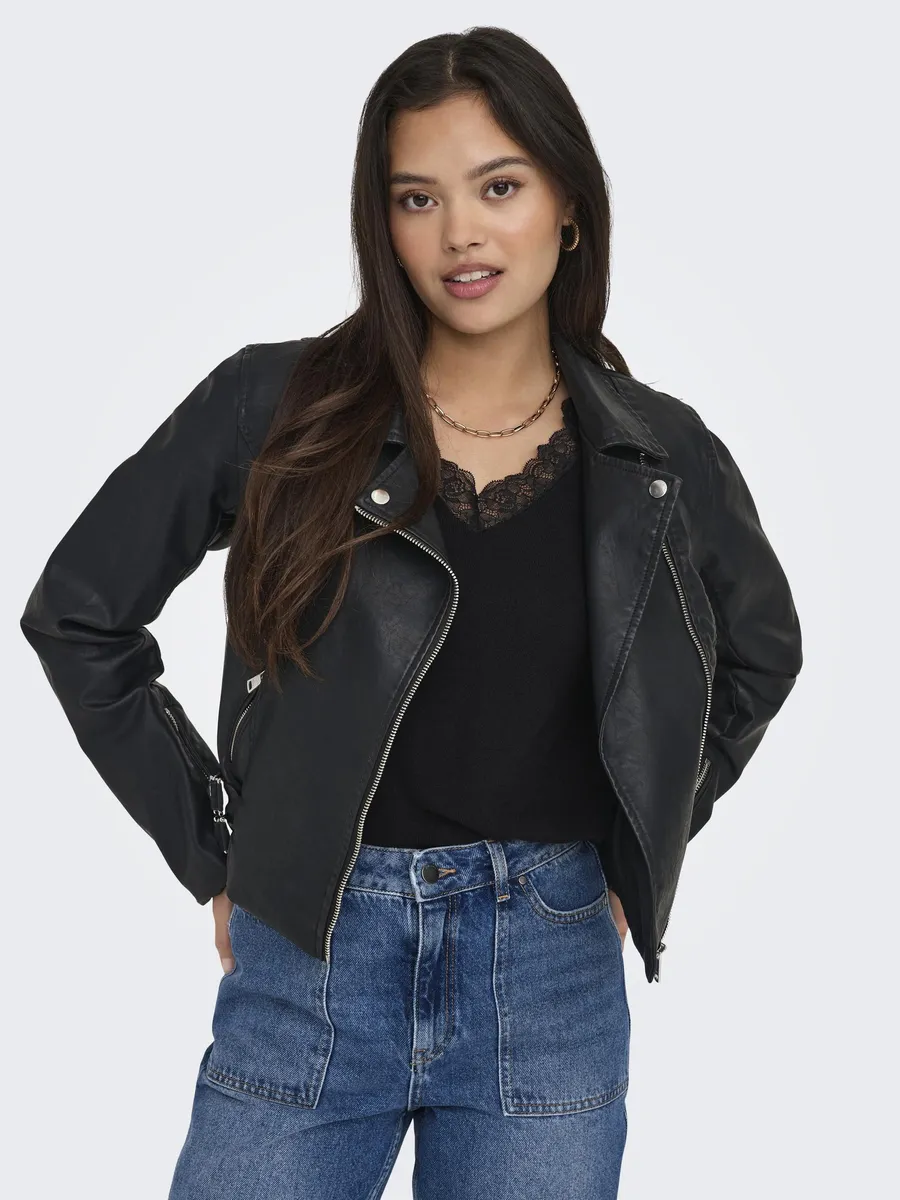 Only куртка из искусственной кожи "ONLALBA FAUX LEATHER BIKER CC OTW" со множеством байкерских деталей, черный
Only куртка из искусственной кожи "ONLALBA FAUX LEATHER BIKER CC OTW" со множеством байкерских деталей, черный