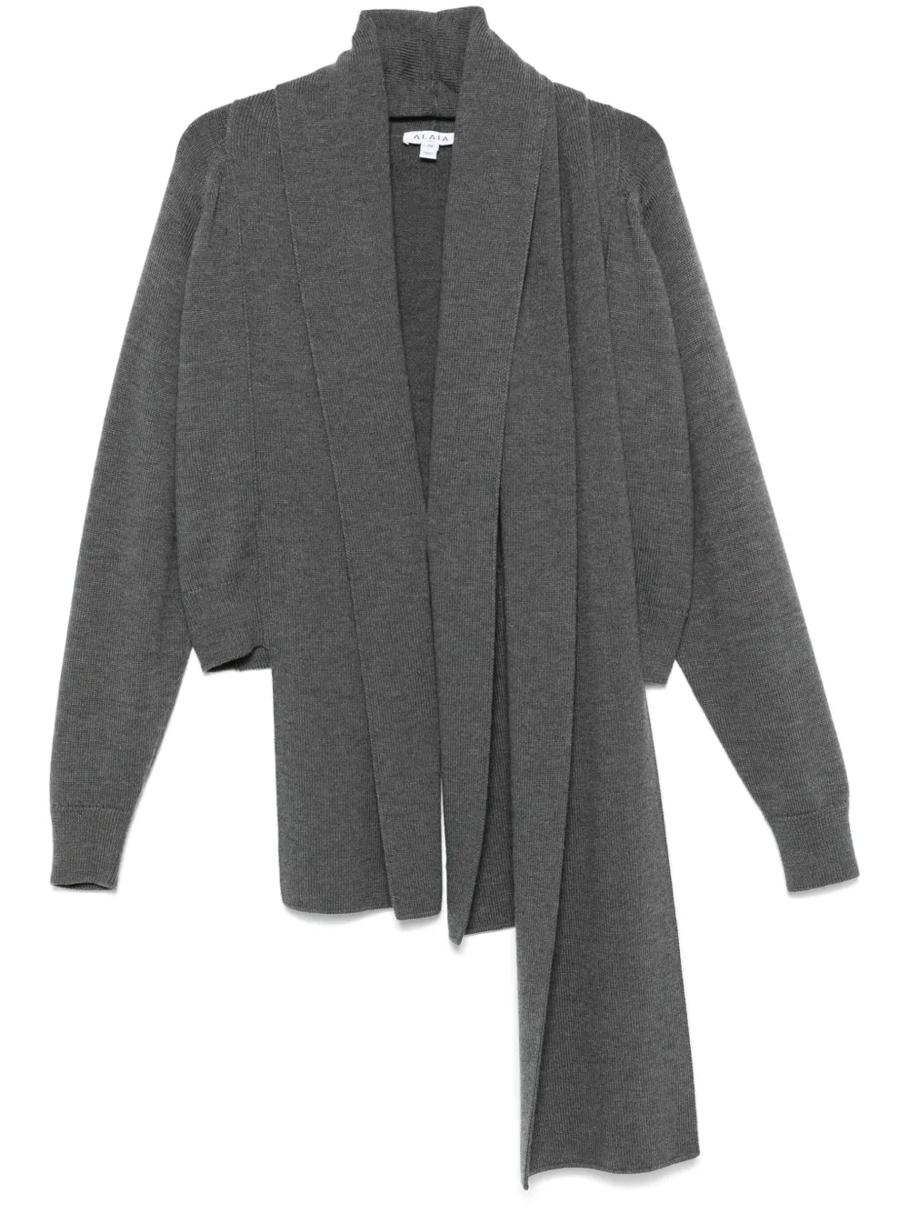 Кардиган с декоративным платком Alaïa, серый
Кардиган с декоративным платком Alaïa, серый