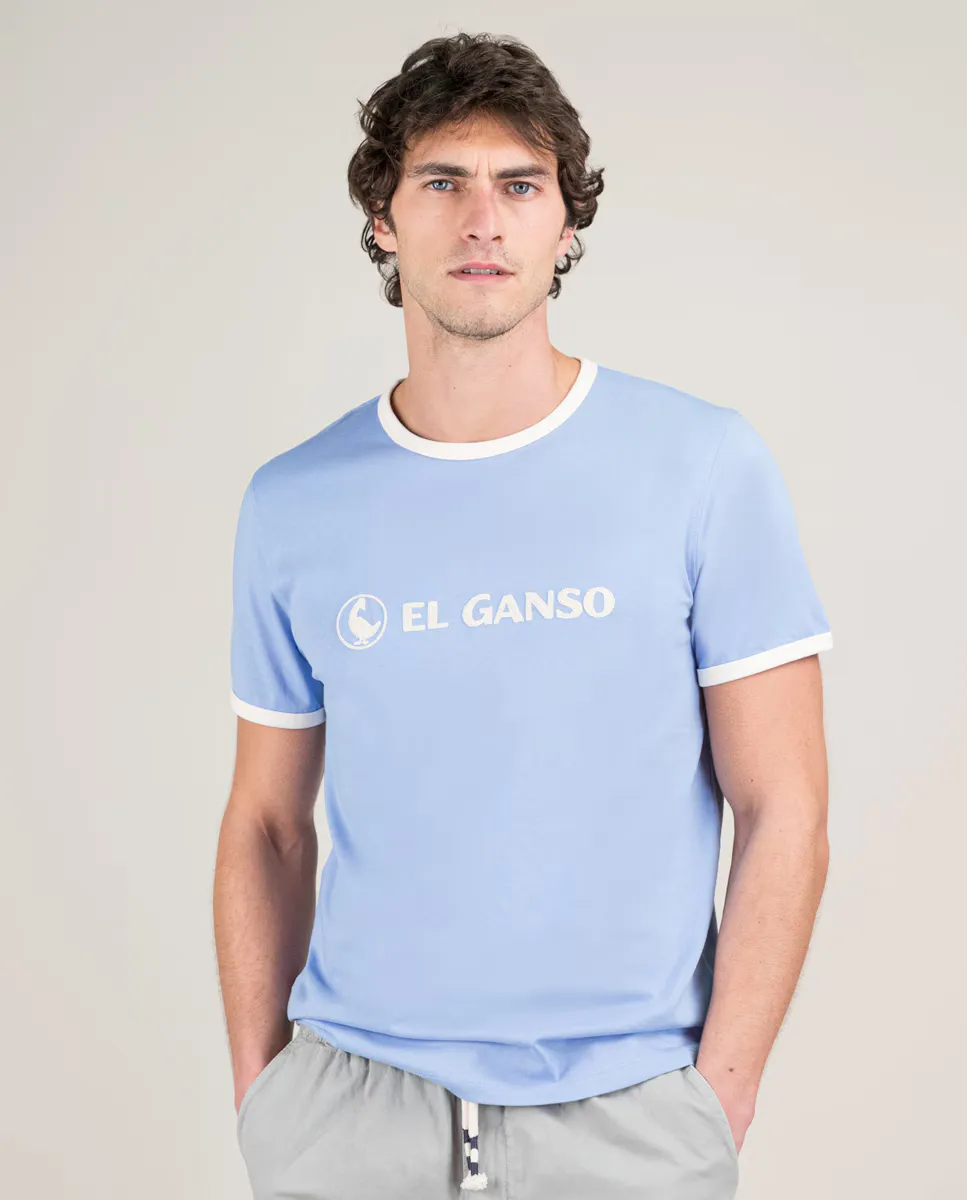 Мужская футболка с вырезом-качество и вышивкой El Ganso, синий
Мужская футболка с вырезом-качество и вышивкой El Ganso, синий