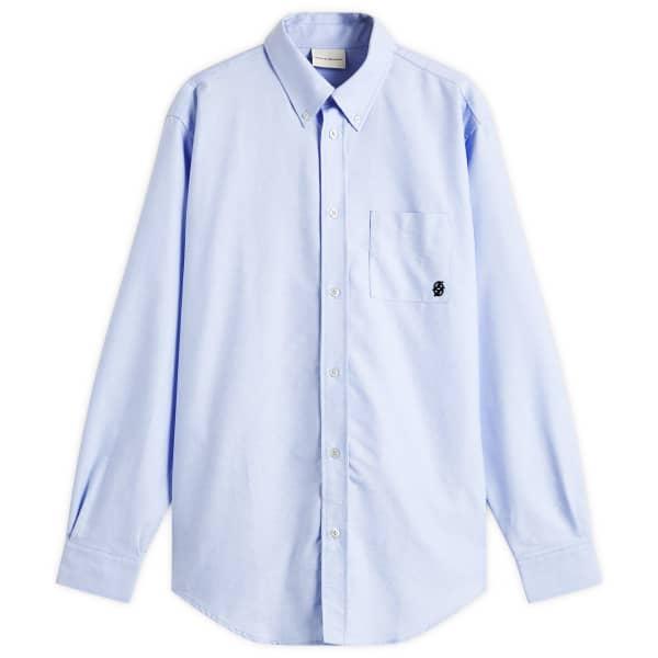 Рубашка из хлопка Оксфорд Drôle De Monsieur, голубой
Рубашка из хлопка Оксфорд Drôle De Monsieur, голубой