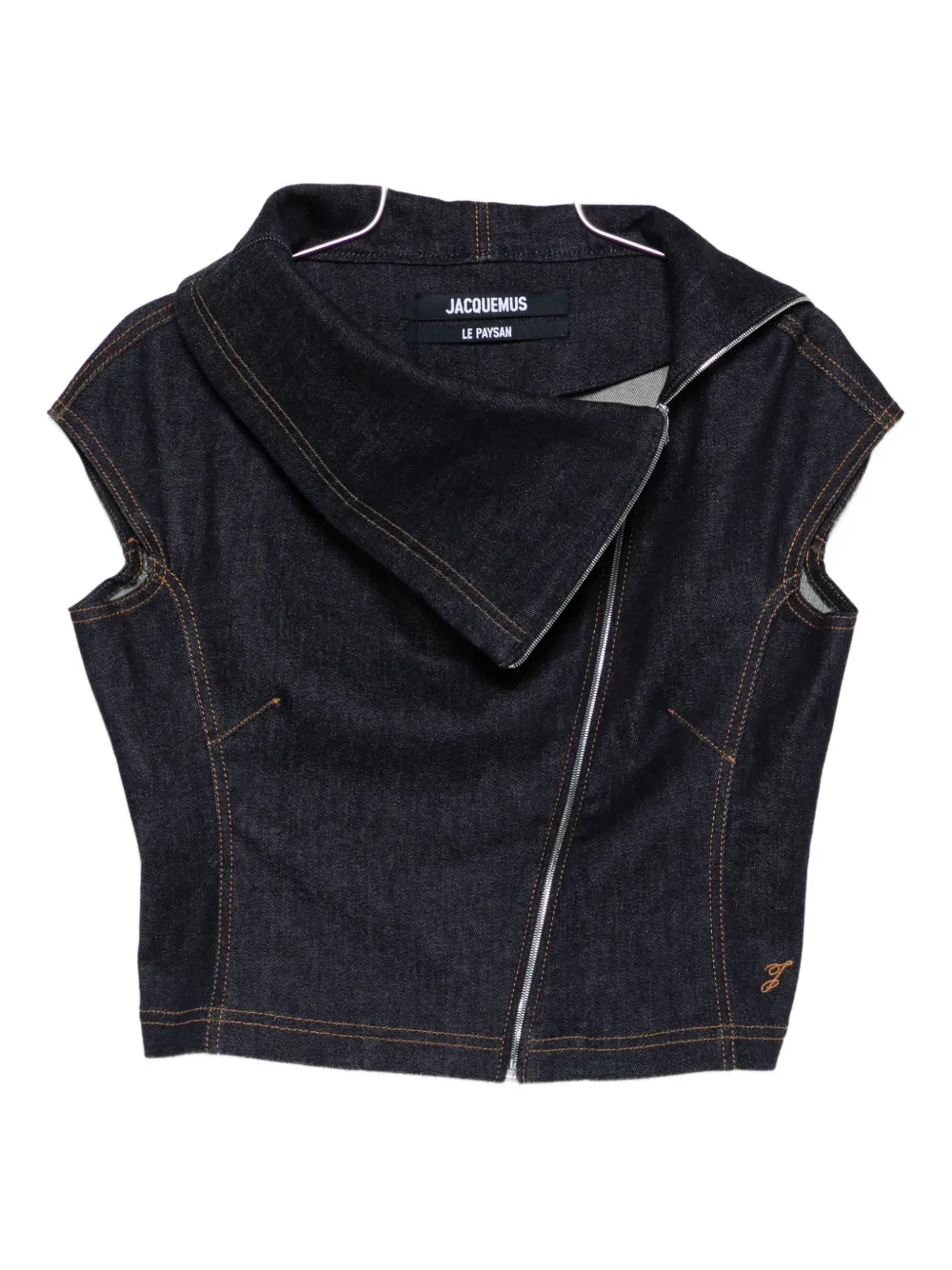 Асимметричный топ с застежкой-молнией спереди JACQUEMUS, синий
Асимметричный топ с застежкой-молнией спереди JACQUEMUS, синий