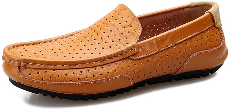 Мужские лоферы из дышащей перфорированной кожи, легкие и удобные для снятия, подходят для повседневной ходьбы, вождения и других случаев Zestrelax, оранжевый
Мужские лоферы из дышащей перфорированной кожи, легкие и удобные для снятия, подходят для повседневной ходьбы, вождения и других случаев Zestrelax, оранжевый