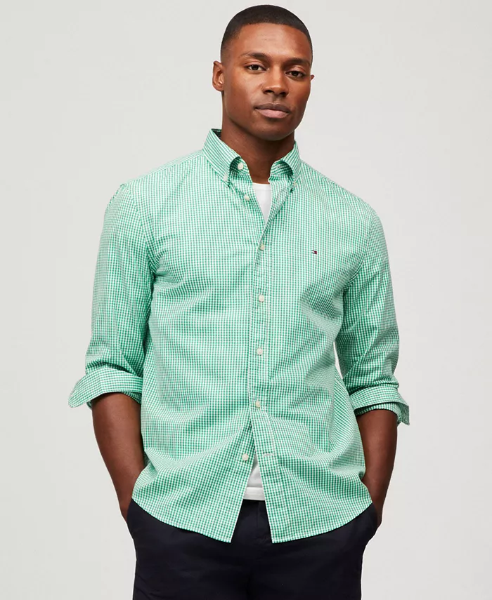 Мужская классическая рубашка из поплина с кнопками Flex Gingham Check Tommy Hilfiger, зеленый
Мужская классическая рубашка из поплина с кнопками Flex Gingham Check Tommy Hilfiger, зеленый