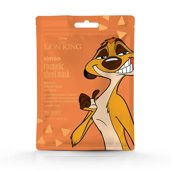 Увлажняющая маска для лица Timon The Lion King Mad Beauty, 1 UD
Увлажняющая маска для лица Timon The Lion King Mad Beauty, 1 UD