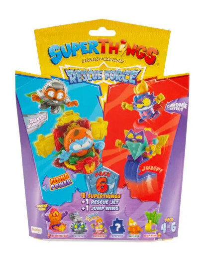 Superthings: 4 фигурки + 2 автомобиля Rescue Force S10 Pack4Of6 Magic Box
Superthings: 4 фигурки + 2 автомобиля Rescue Force S10 Pack4Of6 Magic Box