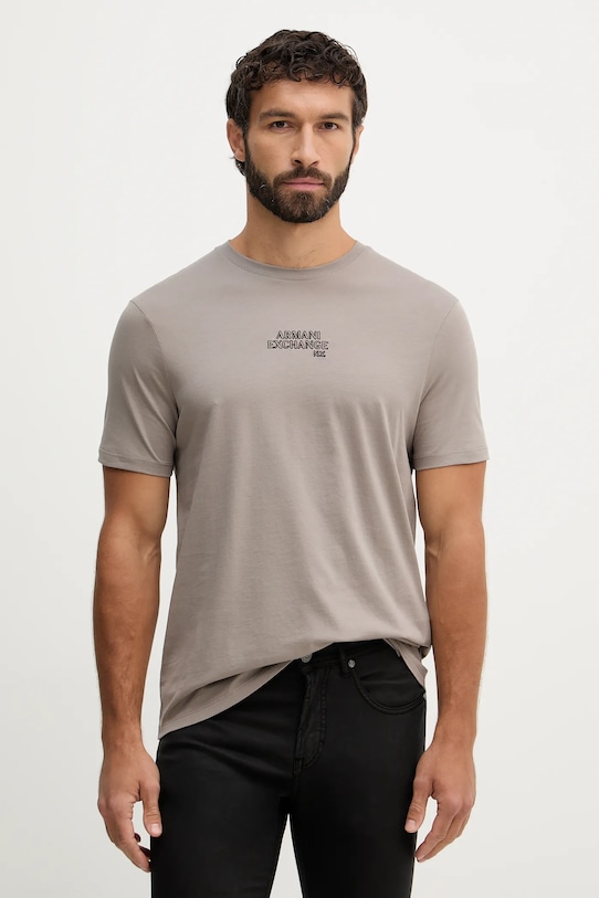 Хлопковая футболка Armani Exchange, бежевый
Хлопковая футболка Armani Exchange, бежевый