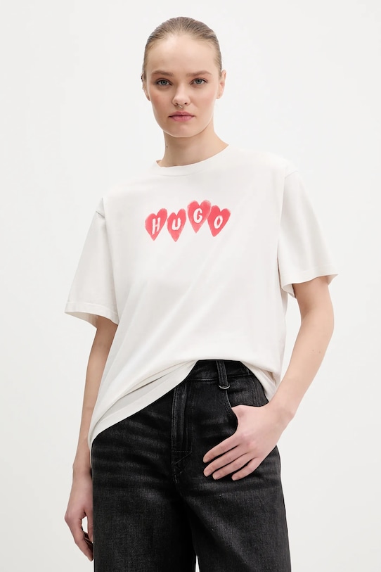 Винтажная хлопковая футболка tee_22 HUGO, бежевый
Винтажная хлопковая футболка tee_22 HUGO, бежевый