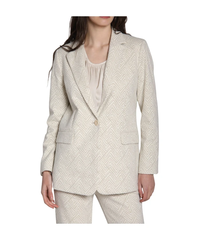 Блейзер из люрекса кремового цвета Mason'S, бежевый
Блейзер из люрекса кремового цвета Mason'S, бежевый