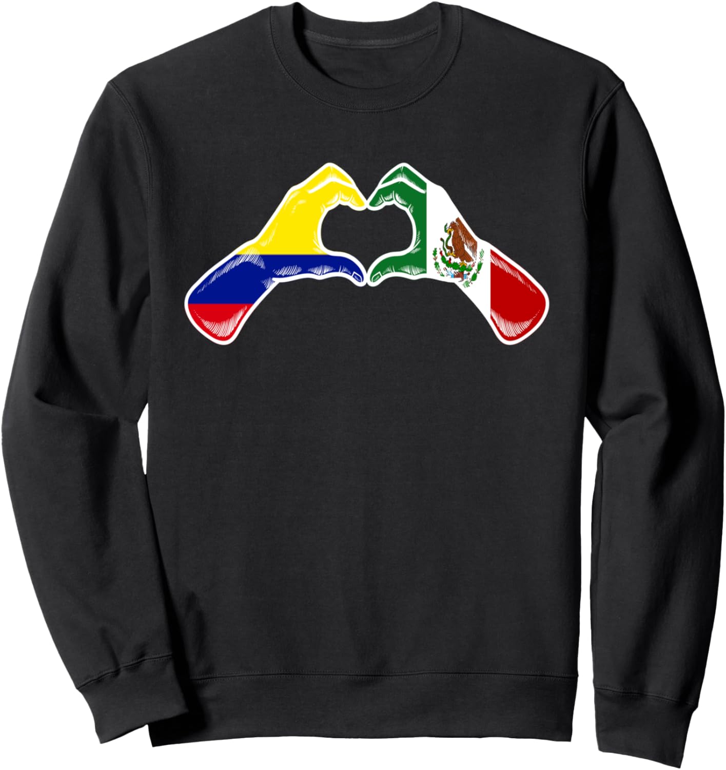 Флаг Мексики и Колумбии, мексиканская толстовка с сердцем Колумбии Vintage Mexican Colombian Flag Gifts, черный
Флаг Мексики и Колумбии, мексиканская толстовка с сердцем Колумбии Vintage Mexican Colombian Flag Gifts, черный