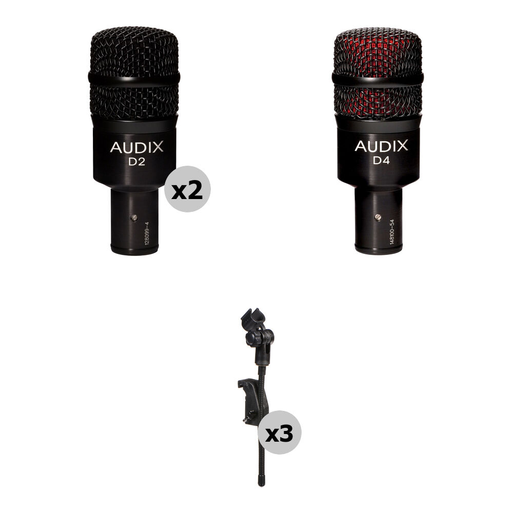 Динамический микрофон Audix Kick and Toms Miking Kit
Динамический микрофон Audix Kick and Toms Miking Kit
