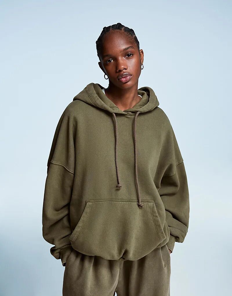 Толстовка Bershka Oversize цвета хаки
Толстовка Bershka Oversize цвета хаки