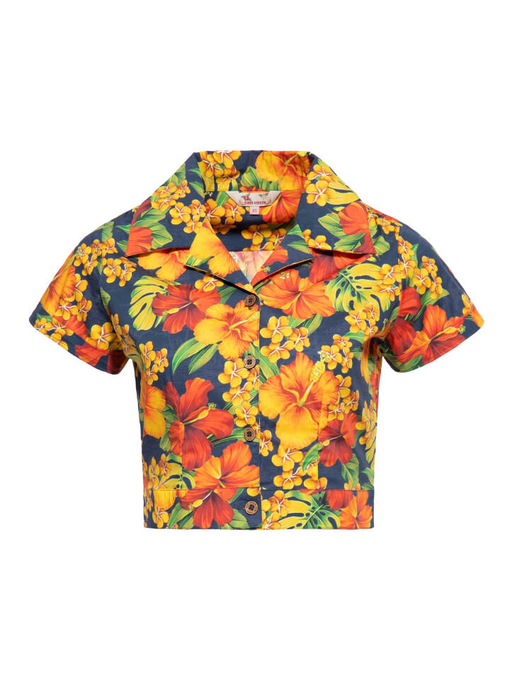 Блуза Queen Kerosin Hibiskus, разноцветный
Блуза Queen Kerosin Hibiskus, разноцветный