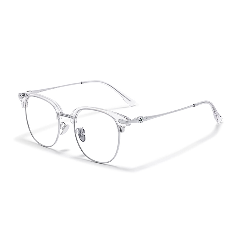 Sagawa Пластиковая металлическая оправа для очков унисекс, Transparent Silver
Sagawa Пластиковая металлическая оправа для очков унисекс, Transparent Silver