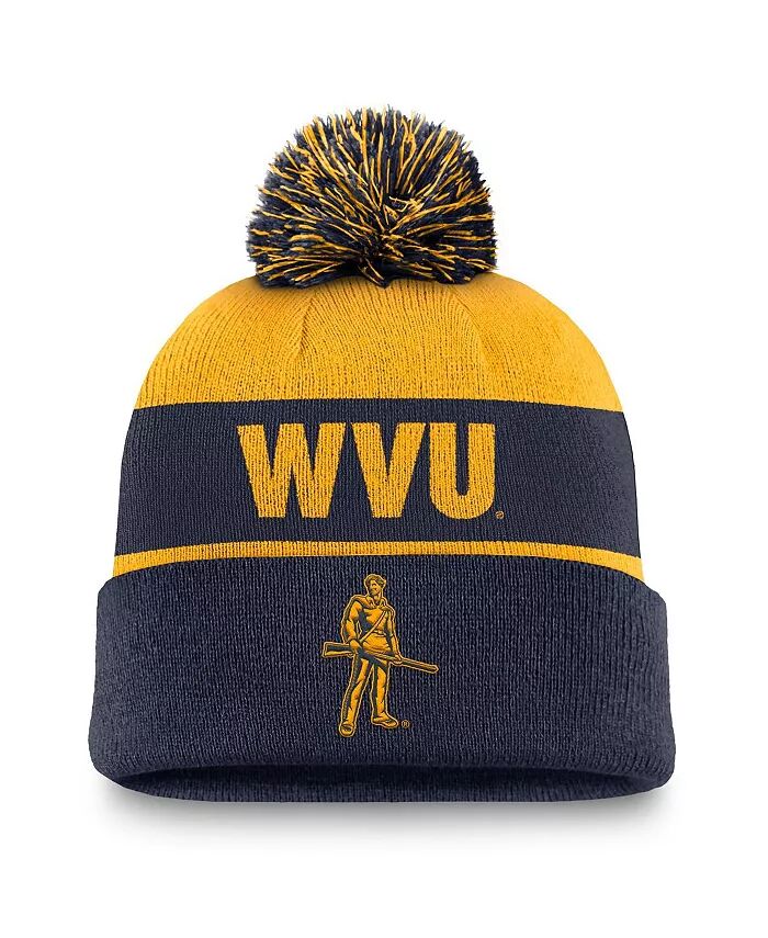 Мужская шапка с манжетами и помпоном, золотисто-синяя, West Virginia Mountaineers Primetime Peak Nike
Мужская шапка с манжетами и помпоном, золотисто-синяя, West Virginia Mountaineers Primetime Peak Nike