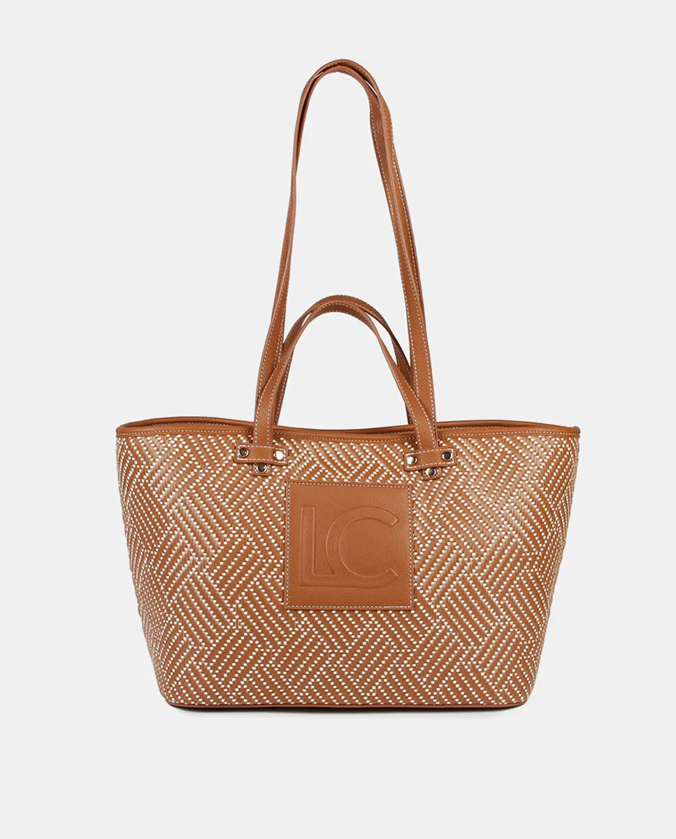 Шоппер плетеных материалов Lola Casademunt, коричневый
Шоппер плетеных материалов Lola Casademunt, коричневый