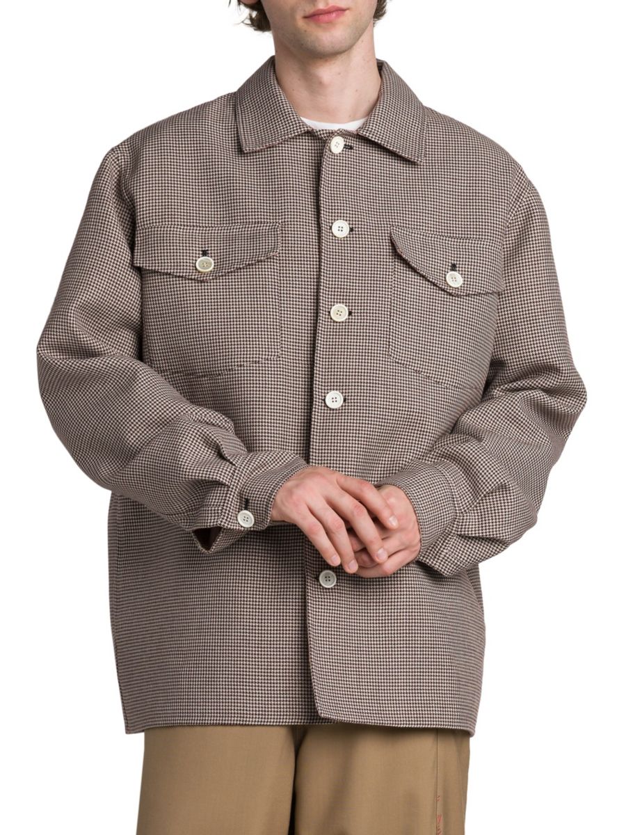 Рубашка свободного кроя из смесовой шерсти Marni, цвет Black Cherry
Рубашка свободного кроя из смесовой шерсти Marni, цвет Black Cherry