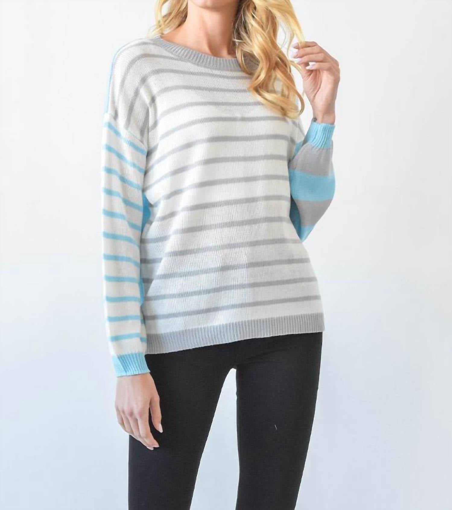 Полосатый свитер в синем цвете Sew In Love
Полосатый свитер в синем цвете Sew In Love