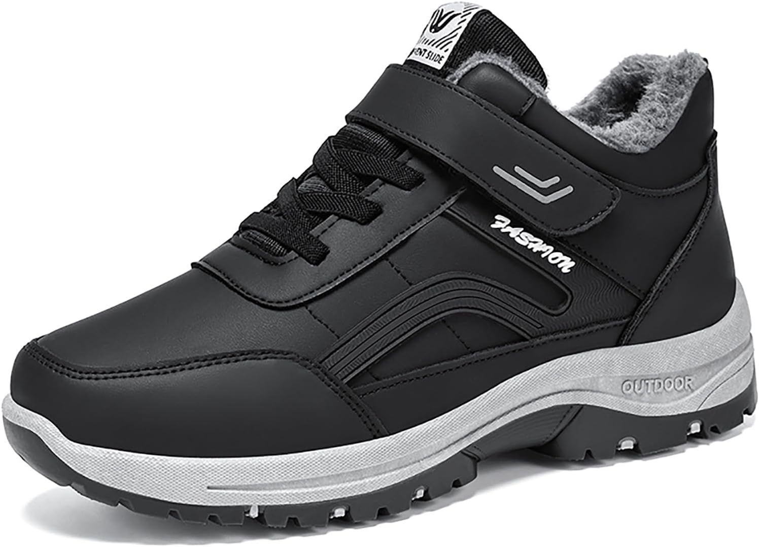 Мужские зимние снежные ботинки с крючком и петлей, утепленные мехом, водонепроницаемые ботильоны, удобные повседневные ботинки для прогулок и походов Ljaiyi, черный
Мужские зимние снежные ботинки с крючком и петлей, утепленные мехом, водонепроницаемые ботильоны, удобные повседневные ботинки для прогулок и походов Ljaiyi, черный