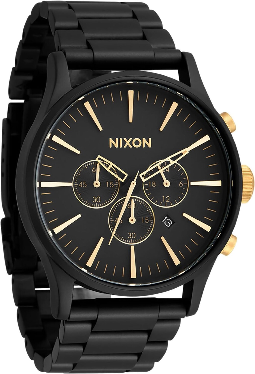 Часы Sentry Chrono Nixon, цвет Matte Black/Gold
Часы Sentry Chrono Nixon, цвет Matte Black/Gold