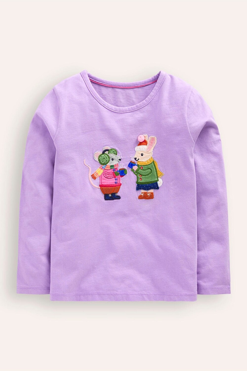 Топ с длинными рукавами из 100% хлопка с аппликацией Boden, фиолетовый
Топ с длинными рукавами из 100% хлопка с аппликацией Boden, фиолетовый