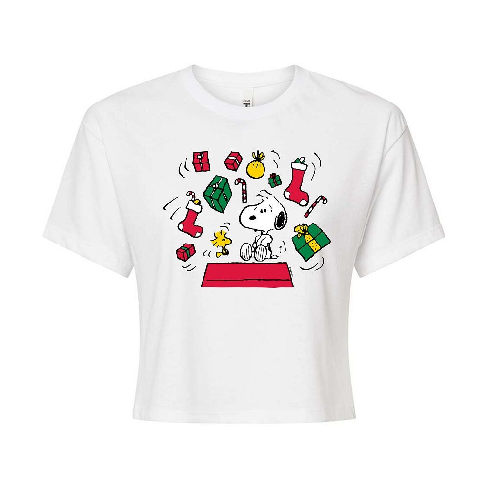 Укороченная футболка Juniors' Peanuts Snoopy & Woodstock Christmas Presents Licensed Character, белый
Укороченная футболка Juniors' Peanuts Snoopy & Woodstock Christmas Presents Licensed Character, белый
