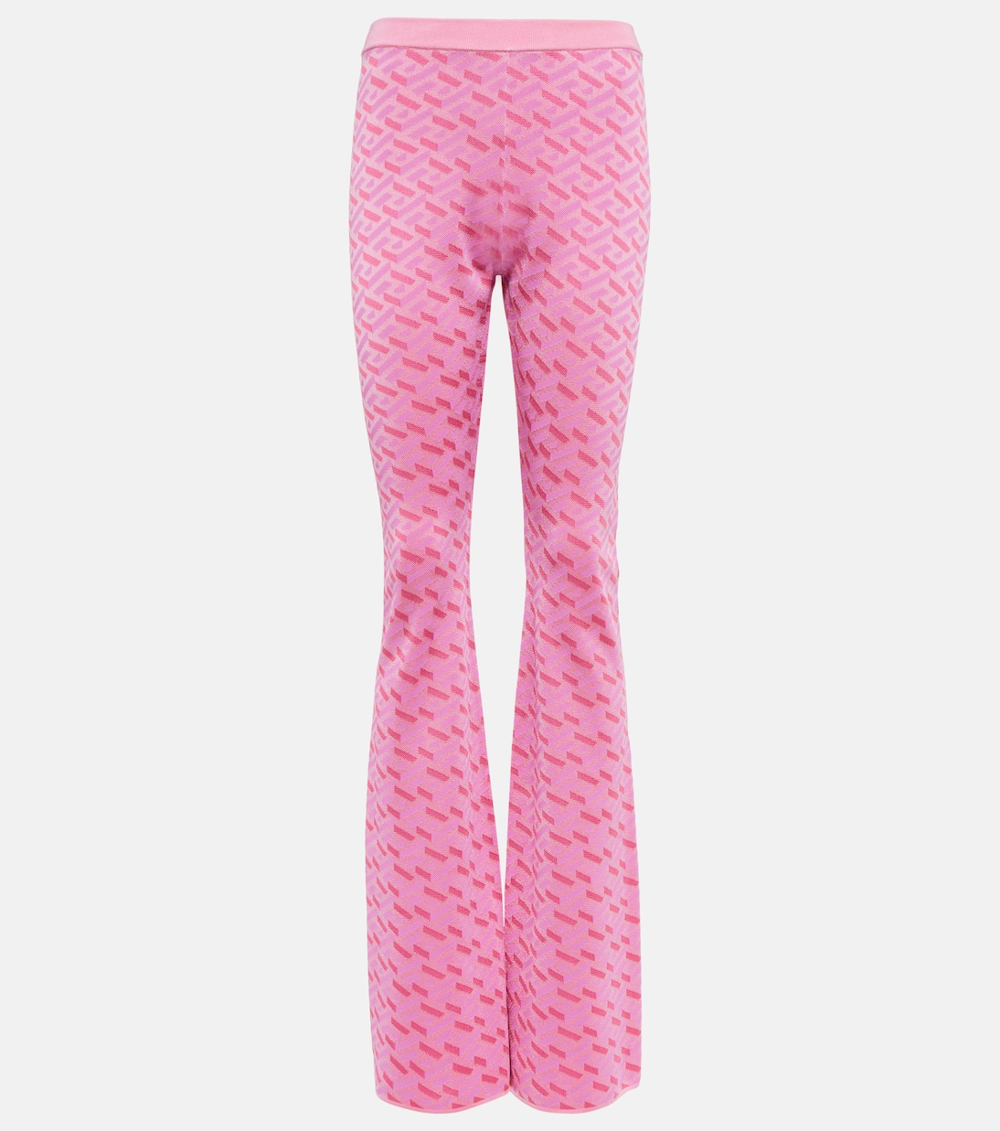 Расклешенные брюки из жаккардовой ткани с добавлением шелка La Greca Versace, Pink+Fuxia
Расклешенные брюки из жаккардовой ткани с добавлением шелка La Greca Versace, Pink+Fuxia