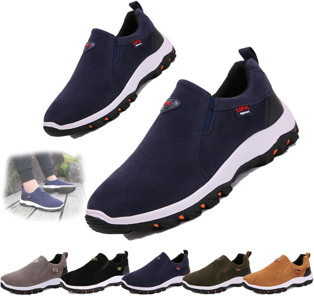 Мужские водонепроницаемые ортопедические прогулочные кроссовки, походные кеды без шнурков, с поддержкой свода стопы, комфорт на весь день для активного отдыха на природе Generic, синий
Мужские водонепроницаемые ортопедические прогулочные кроссовки, походные кеды без шнурков, с поддержкой свода стопы, комфорт на весь день для активного отдыха на природе Generic, синий