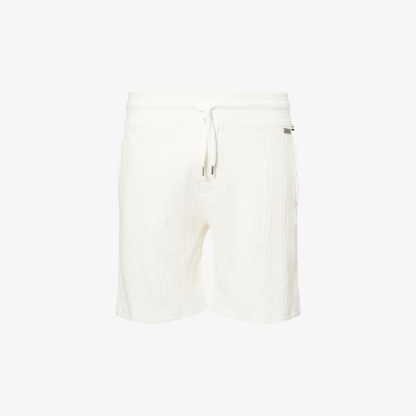 Шорты Boss с текстурой вафельной ткани, белый
Шорты Boss с текстурой вафельной ткани, белый