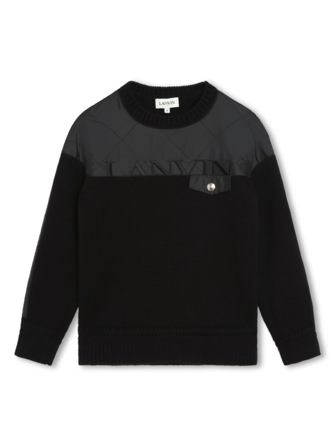Lanvin Enfant кардиган с вышитым логотипом и вставками, черный
Lanvin Enfant кардиган с вышитым логотипом и вставками, черный