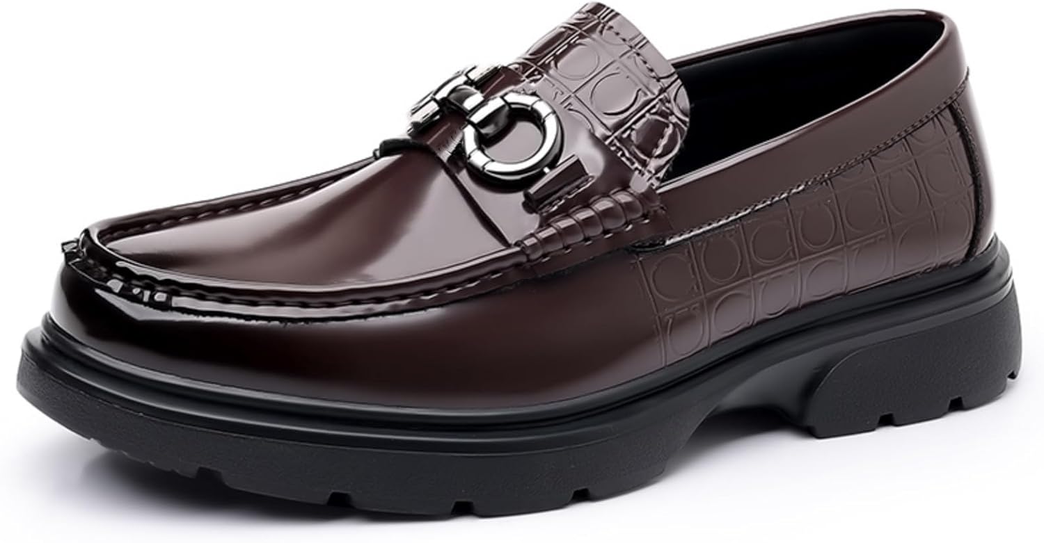 Мужские лоферы с массивной платформой Khwfjas, коричневый
Мужские лоферы с массивной платформой Khwfjas, коричневый