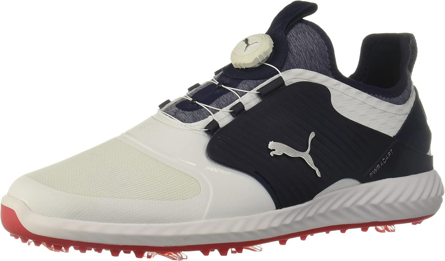 PumaGolf Мужские кроссовки Ignite Pwradapt Caged Disc, белый/серебристый
PumaGolf Мужские кроссовки Ignite Pwradapt Caged Disc, белый/серебристый