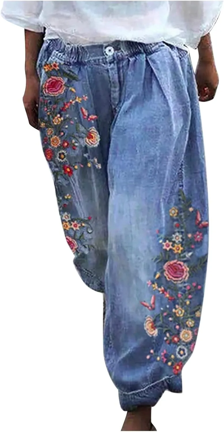 Брюки джинсовые Baggy для женщин, широкие, с цветочным принтом Akklian
Брюки джинсовые Baggy для женщин, широкие, с цветочным принтом Akklian