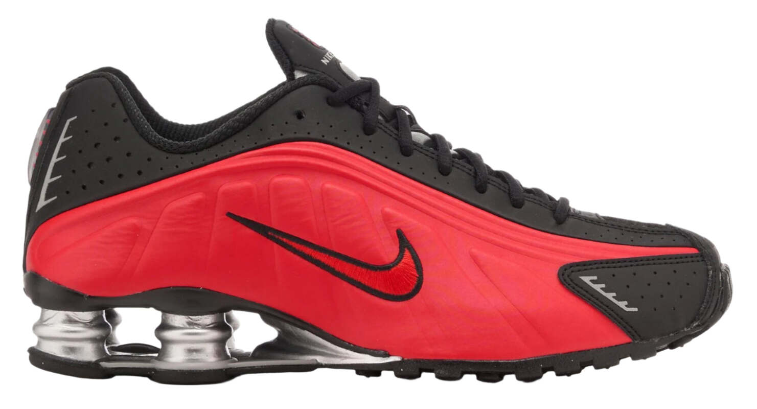 Кроссовки Nike Shox R4 University Red Black Metallic Silver
Кроссовки Nike Shox R4 University Red Black Metallic Silver