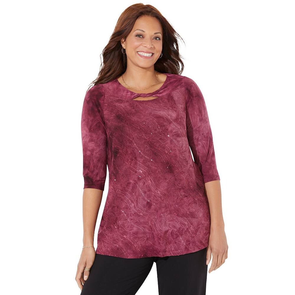 Женский топ больших размеров со звездами Catherines, цвет Rich Burgundy
Женский топ больших размеров со звездами Catherines, цвет Rich Burgundy