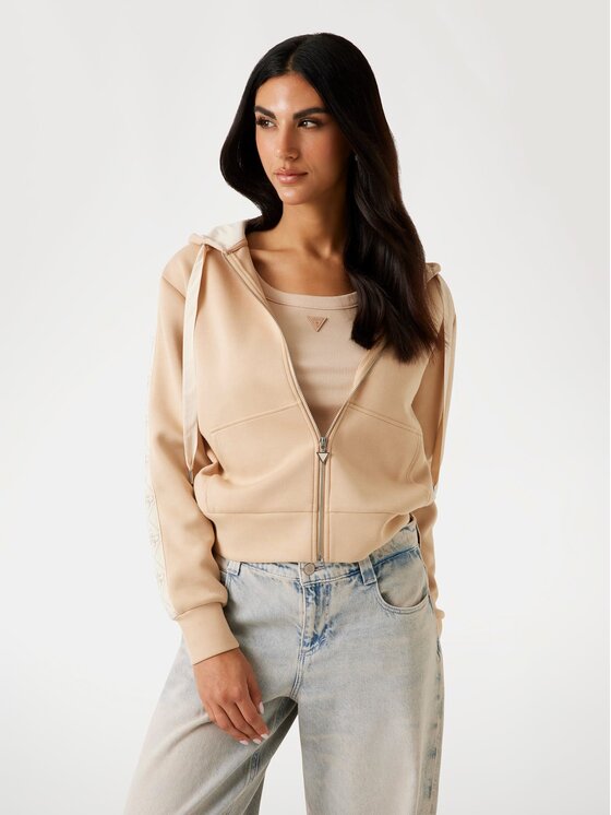 Толстовка классического кроя 176437 Guess, коричневый 
Толстовка классического кроя 176437 Guess, коричневый