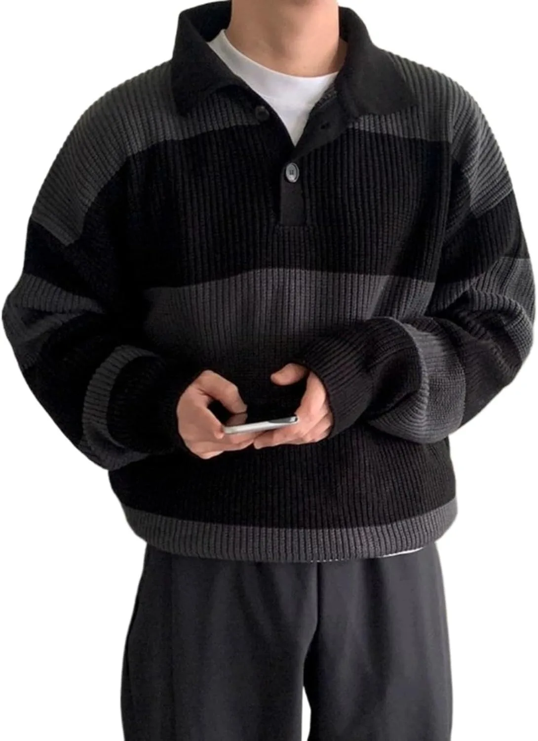 Свитер POHADON мужской в стиле Y2K
Свитер POHADON мужской в стиле Y2K