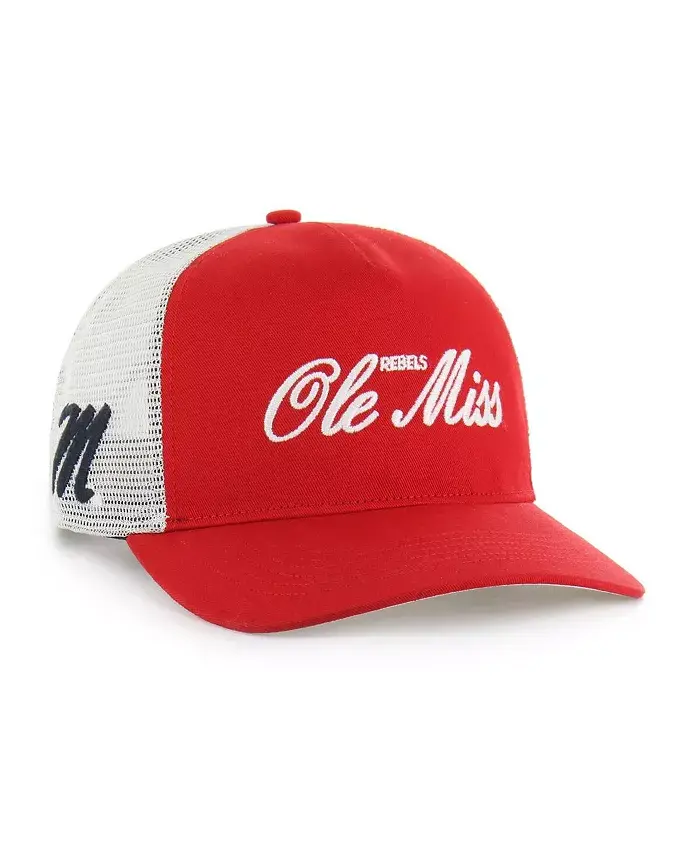 Мужская и женская красная кепка Trucker Hitch Adjustable от Ole Miss Rebels Contemporary Basics Foundation '47 Brand
Мужская и женская красная кепка Trucker Hitch Adjustable от Ole Miss Rebels Contemporary Basics Foundation '47 Brand