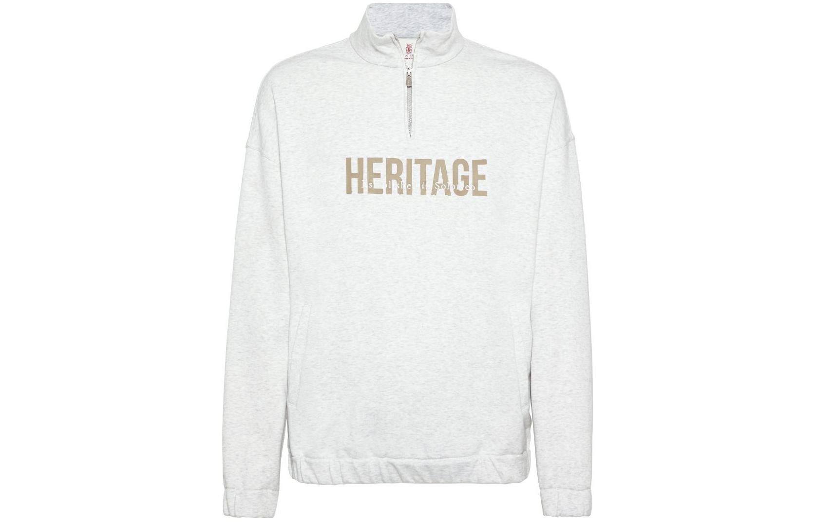 Белая толстовка с высоким воротом и принтом логотипа Brunello Cucinelli
Белая толстовка с высоким воротом и принтом логотипа Brunello Cucinelli