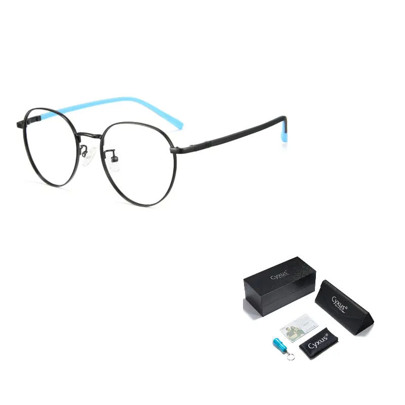 CYXUS Силиконовая овальная оправа для очков унисекс, Black T01
CYXUS Силиконовая овальная оправа для очков унисекс, Black T01