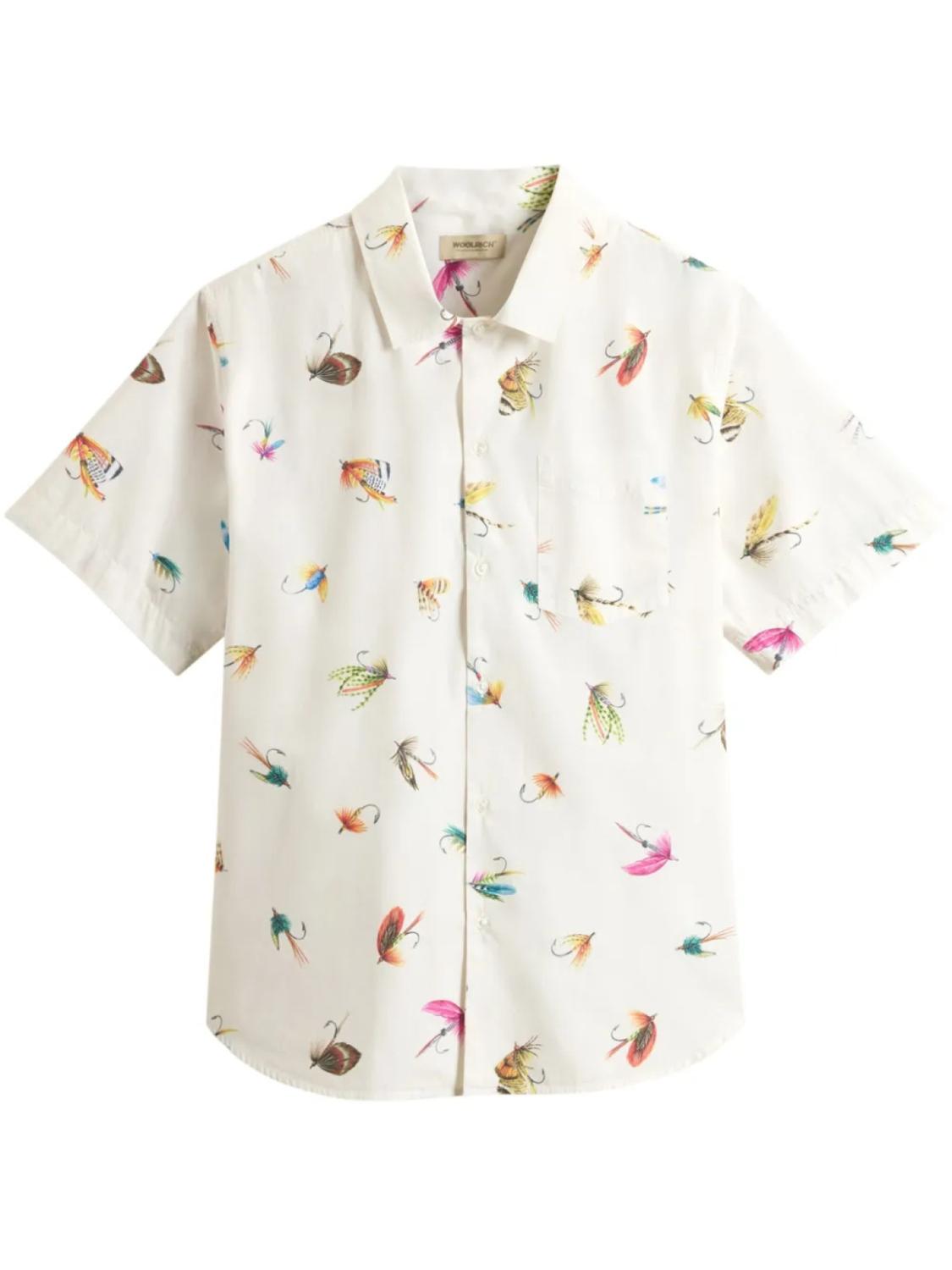 Рубашка Woolrich с графическим принтом, белый
Рубашка Woolrich с графическим принтом, белый